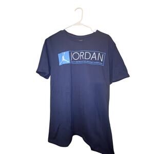 Jordan T-Shirt Navy "Quality Inspired by the GREATEST" Men's Large
